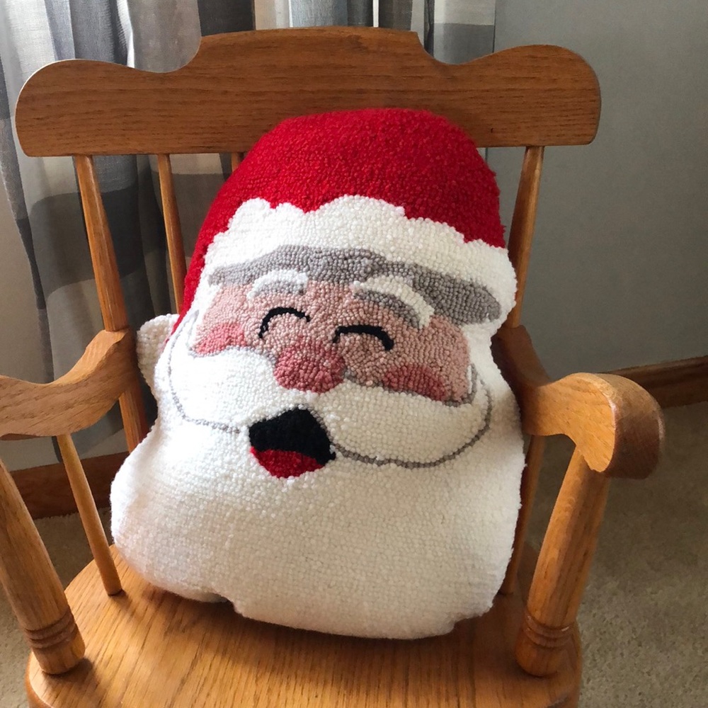 Santa throw pillow